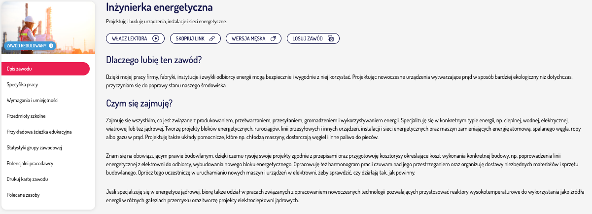 inzynierka energetyczna karta zawodu