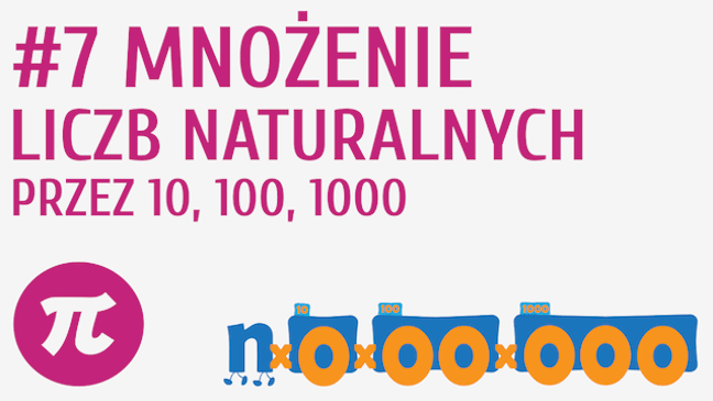 Mnożenie liczb naturalnych przez 10, 100, 1000