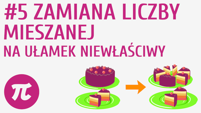 Zamiana liczby mieszanej na ułamek niewłaściwy