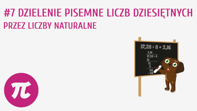 Dzielenie pisemne liczb dziesiętnych przez liczby naturalne