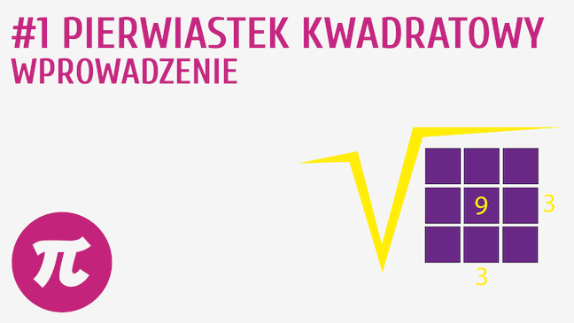 Pierwiastek kwadratowy - wprowadzenie