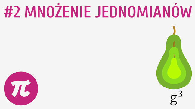 Mnożenie jednomianów