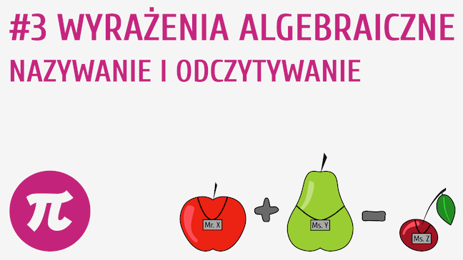 Wyrażenia algebraiczne - nazywanie i odczytywanie