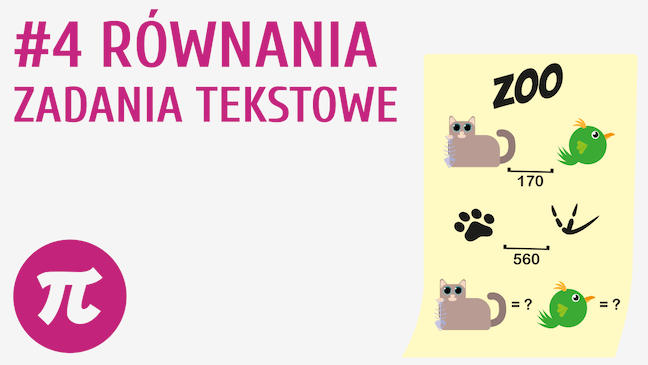 Równania - zadania tekstowe