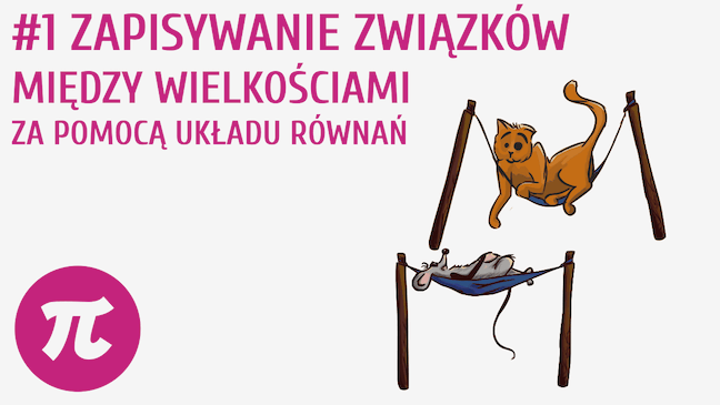 Zapisywanie związków między wielkościami za pomocą układu równań