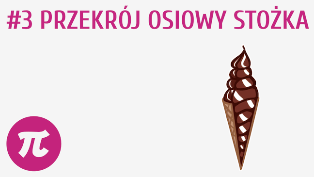 Przekrój osiowy stożka