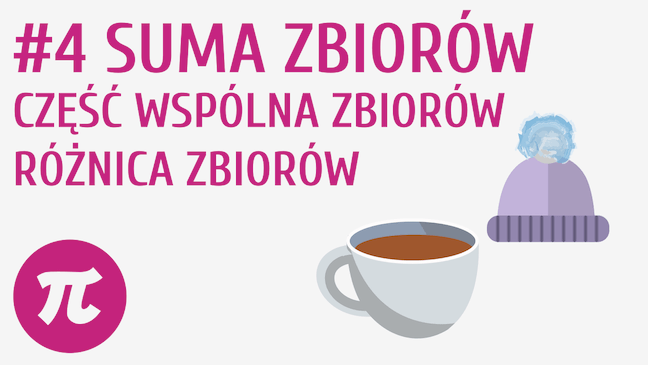 Suma zbiorów, część wspólna zbiorów, różnica zbiorów