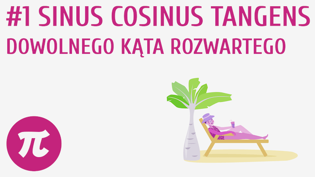 Sinus, cosinus, tangens dowolnego kąta rozwartego
