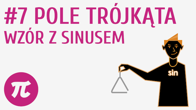 Pole trójkąta - wzór z sinusem