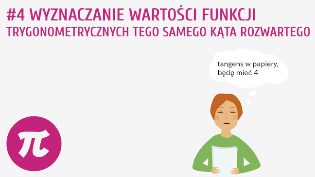 Wyznaczanie wartości funkcji trygonometrycznych tego samego kąta rozwartego