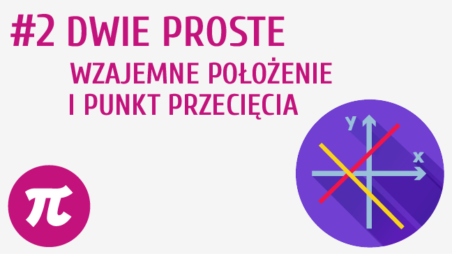 Dwie proste – wzajemne położenie i punkt przecięcia