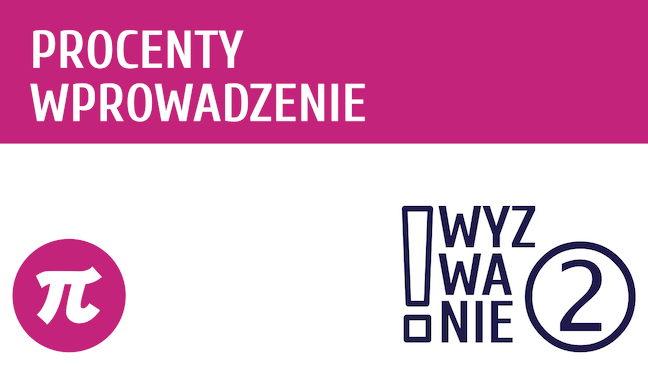 WYZWANIE ② Procenty - wprowadzenie