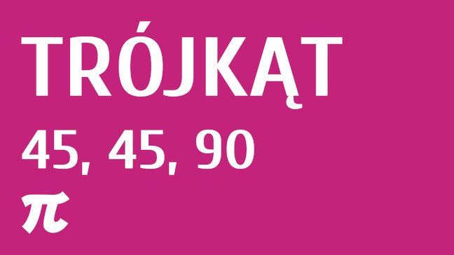 Trójkąt 45,45,90