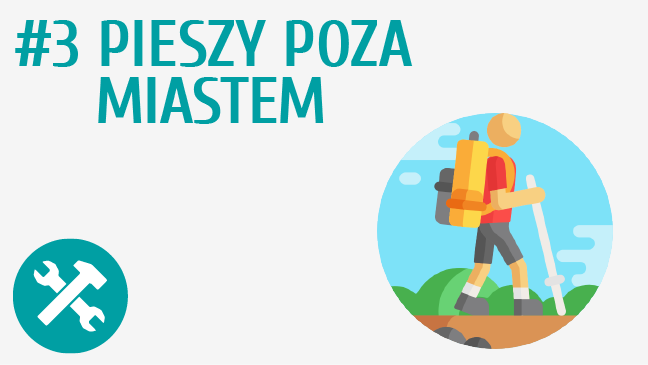 Pieszy poza miastem