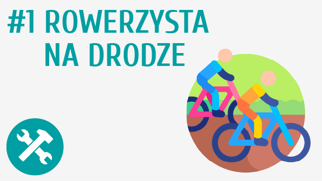 Rowerzysta na drodze