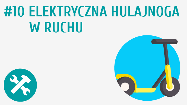 Elektryczna hulajnoga w ruchu